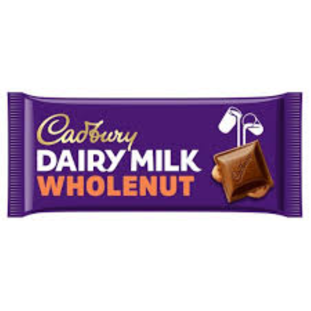 CADBURY DAIRY MILK WHOLENUT 180G
